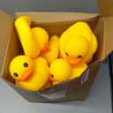 Deekin 20 Pcs Large Yellow Rubber Ducks Bulk Large Duck Squeak Rubber Bathtub Floating Bath for Birthday Party Decoration Gift Swimming Pool (5 Inch)