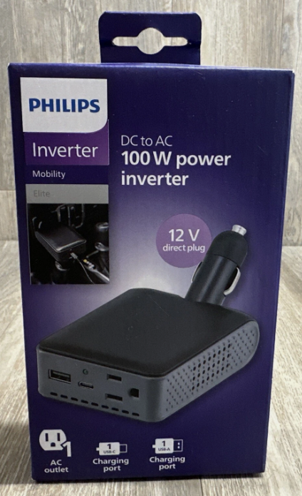 Philips Inverter - Mobility Elite - DC to AC 100 W Power Inverter