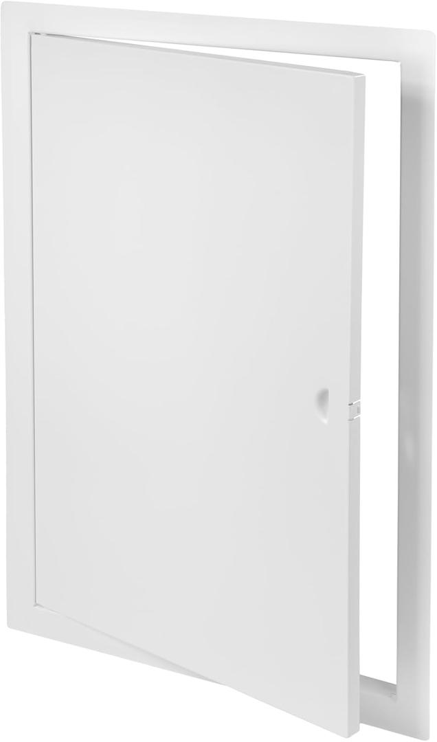 12" x 20" White Metal Access Panel. Service Shaft Door Panel. Plumbing, Electricity, Heating, Alarm Wall Access Panel for Drywall. Bathroom Services Access Hole Cover.