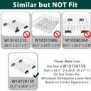 Stainless Steel W10728159 W10525646 Dishwasher Lower Rack Replacement Parts for Maytag Kitchenaid Lower Dish Rack 22D x 20.8W Kenmore Whirlpool W10780925 W10082825 Dishwasher Bottom Basket 1 Pack