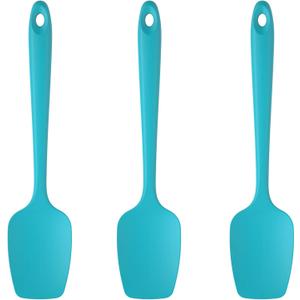 U-Taste Silicone Spoon Spatula Set, 600F High Heat Resistant Food Grade Flexible Rubber Scraper, Cooking Mixing Baking Kitchen Utensils Set of 3 (Marrs Green)
