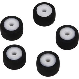 Xstyle 5Pcs Recorder Pinch Roller, 13x6x2.5mm Video Tape Belt Pulley, Black Rubber Audio Bearing Roller Guide Pulley for Car Radios Players Amplifiers