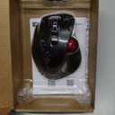 ELECOM EX-G Left Handed Trackball Mouse, 2.4 GHz USB Wireless, Ergonomic, Thumb Control, Tracking Roller Ball, 6 Programmable Buttons, Tilt Scroll