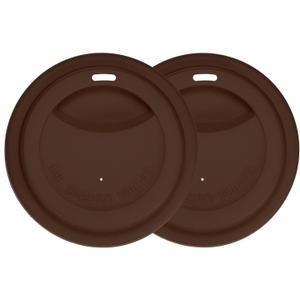 3.35IN Inner Silicone Cup Lids for Stanley [2PCS] - Coffee Mug Lids for Round Glass Mugs & Tea & Bowls - Silicone Cup Cover [Coffee]