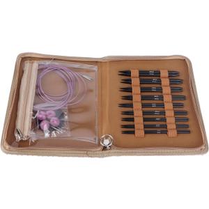 3 to 8mm Interchangeable Needles Set Circular Knitting Needle Set Ergonomic Circular Needle Set with Storage Bag for Weaving Project