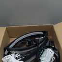 LEDIARY Ceiling Fans with Lights and Remote, 24'' Low Profile Ceiling Fan with Light, 3000-6000K Dimmable Fandelier LED Fan Light, 6 Wind Speeds, Black Modern Flush Mount Ceiling Fan for Bedroom