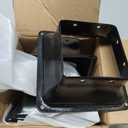 4x4 Post Base 3Pcs,Heavy Duty 4x4 Post Bracket Fit 3.5"x3.5" Standard Lumber, Steel Deck Post Base for Deck Porch Handrail Railing Support with Screws