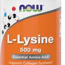 Now L-Lysine 500 mg, 360 Vegetarian Capsules