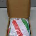 Leyndo 12 Pcs Inflatable Candy Canes for Christmas 35 inch Jumbo Santa Candy Canes 18 inch Lollipop Balloon Christmas Tree Hanging Ornament for Party Decoration Outdoor(Muticolor)