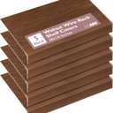 Ilyapa Wire Shelf Covers for Wire Shelving 36 x 16 in. 5 Pack PVC Faux Wood Rack Covers for Pantry, Linen Closets & Shelves, Pantry Shelf Cover - Wooden Walnut Print