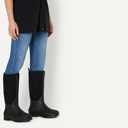 Amazon Essentials Men's Waterproof Neoprene Rubber Rain Boot, Black, 12