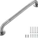 Grab Bars for Shower, 1 Pack 18-Inch Anti Slip Shower Handles for Elderly, Safety Shower Grab Bar, Stainless Steel Handicap Grab Bars for Bathroom,Toilet (Brushed Nickel, 1" Diameter)