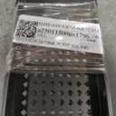 PATIKIL 3.25" x 13.75" Door Air Vent Cover, Aluminum Grille Ventilation Cover Louvered Diamond Hole with Mounting Screws for Cabinet Wardrobe Door, Black