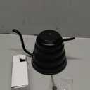 Tea Kettle with Thermometer Pot Black Stovetop Tea Kettle 40oz Gooseneck Kettle Teapot Pour Over Coffee Kettle with Thermometer,1200ml,5 Cup,Black,1Pack (1.3 Quarts)