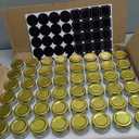 BIGIVACA 1.5 oz Mini Honey Jars - 48 Pack Hexagon Glass Jars with Gold Lids for Wedding Favors, Party Favors, Candle Making - Include 120 Labels and 1 Pen