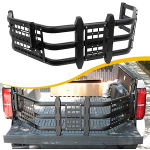 Upgraded Truck Bed Extender Fit for Toyota Tacoma 2005-2026 Aluminum Tailgate Extender, with Molle Panel and Flagpole Bracket