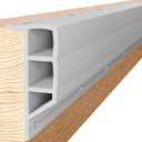 Nalwort Dock Bumpers 16 Feet and 24 Feet, Full Protection Dock Fender for Straight Edge and Side, Boat Dock Bumpers for Edging, Includes Mounting Screws, Black Gray Blue Brown Green Orange Yellow (Gray)