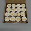 16 Pack Jasmine Scented Tealight Candles with Real Petals, Natural Soy Wax 6H Burn Time, Non-Toxic Smokeless Scented for Bath, Wedding, Decor