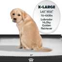 MEEXPAWS Dog Pee Pad Holder Tray Foldable, Puppy Pad Holder Liner Base High Side, Dog Litter Box Indoor for Large Dog 44’’x33’’, Training Pad Holder Leak-Proof, Potty Pad Holder for Dogs Easy Clean