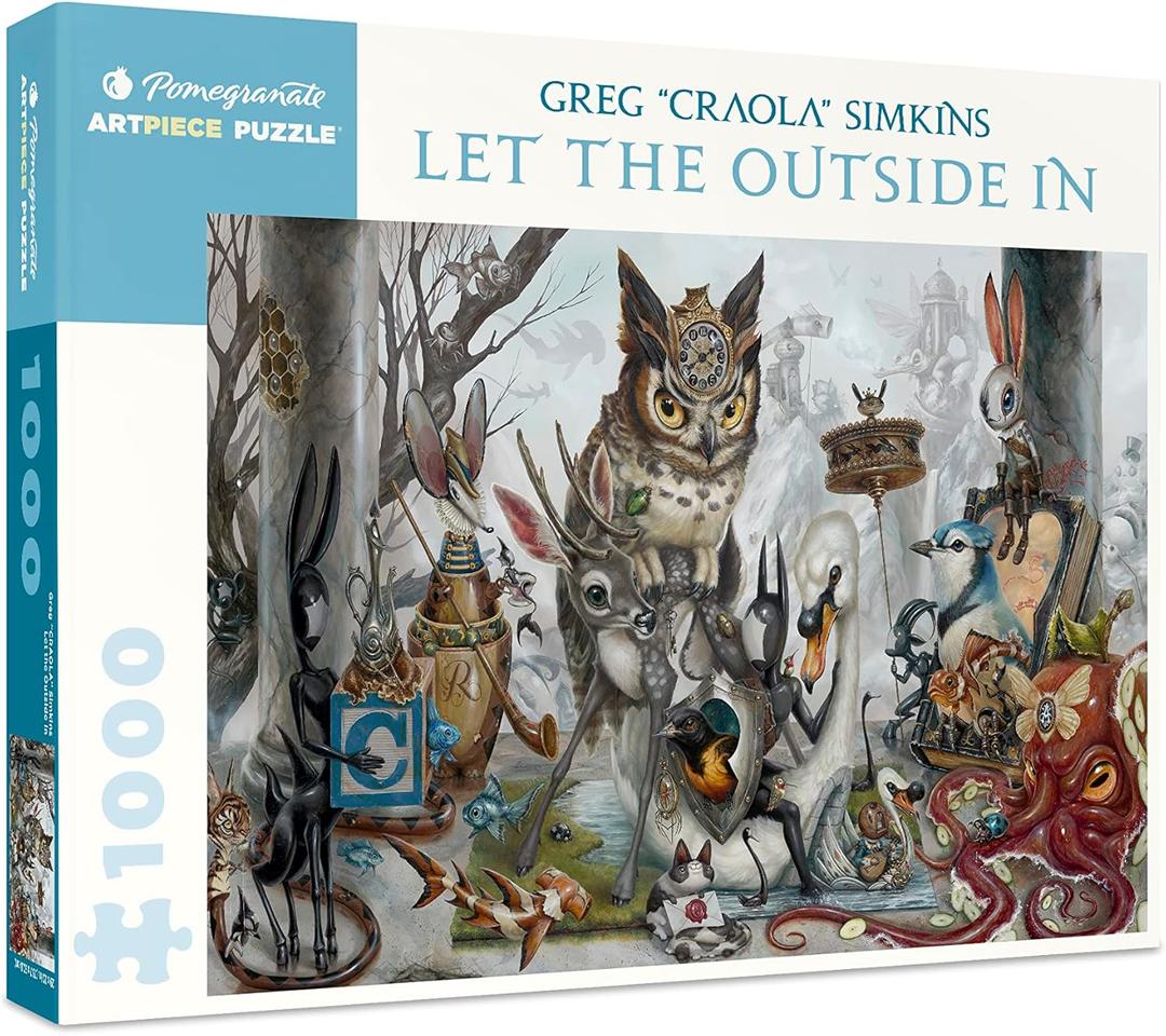 Pomegranate 1000 Piece Jigsaw Puzzle for Adults, Greg CRAOLA Simkins' Let The Outside in, Matte Finish, Snug Fit