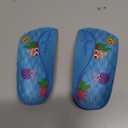 Footlogics Kids Orthotic Shoe Insoles with Arch Support for Childrens Heel Pain (Severs Disease), Growing Pains, Flat Feet - Children's, Pair 3/4 Length (Small Kids 11-13, Blue)