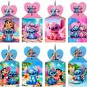 ARHAVI 12pcs Stitch Party Gift Candy Boxes Goodie Boxes, Stitch Party Supplies for Kids Birthday Decorations