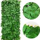 Expandable Faux Ivy Fence Privacy Screen with Artificial Flower,Greenery Expandable Stretchable Covers Panel for Balcony Patio Apartment Garden Outdoor Decor 36X92INCH