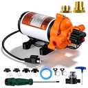 Upgraded 33- Series 115VAC Water Pressure Pump, 3.3 GPM, 45 PSI, Self-Priming Water Transfer Pump with Smart Pressure Switch for Home Kitchen RV Garden Irrigation Car Camper Marine Industrial Settings