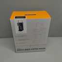 Single Serve One Cup Coffee Maker, for K Cups and Grounds, Mini Coffee Maker with Portable Handle, 6 to 12 Oz Brew Size, for Travel, Camping, Office, RV and Dorm, 120V, Black and Gold