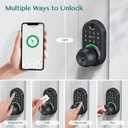 Keypad Smart Door Lock with Knob, Yamiry Keyless Entry Digital Lock with Handle, Fingerprint Electronic Knob for Front Door