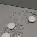 3 PCS Christmas Window Lights Decorations, Battery Powered Hanging Warm Lighted Star, Bell & Christmas Tree Shaped Shaped String LED Indoor for Xmas Tree, Window, Fireplace