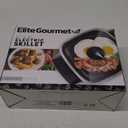 Elite Gourmet EG808 8 x 8" Non-stick Electric Skillet, Dishwasher Safe with Tempered Glass Vented Lid, Rapid Heat Up, 600W, Black (2.5 Quart)