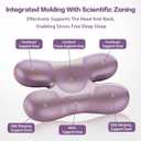 Side Sleeper Pillow for Anti Wrinkle, Purple