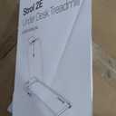 UREVO Strol 2E Smart 2-in-1 Folding Treadmill, Compact Walking Pad with Safety Handle, Plug and Play, Standing Desk Treadmill with Dual LED Display, Smart APP, Walking or Running for Home Office (Yellow)