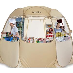 Alvantor Pop Up Canopy Tent 8 ft - Vendor Booth Event Tent - Pop Up Canopy for Commercial Activity - Camping Gazebos - Beige