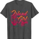 Guam Flower Chamorrita Guam Island Guamanian Girl T-Shirt M