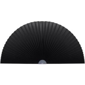 Arch Window Shade Light Filtering Cordless Pleated Shade Half Circle Fabric Blinds No Tools Black Shades Room Darkening Shades Easy Install Blinds Semi Circle Window Cover (1, Black, 72"x36")