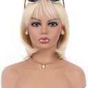 17 PVC Mannequin Head with Shoulders Life Size Wig & Hat Display Bust for Wigs, Sunglasses, Hats, Jewelry, Masks  Durable Display & Styling Head