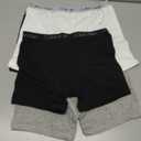 Calvin Klein Kids Boys' Modern Cotton Boxer Brief Underwear 4-Pack, Black Iris Pack, Large