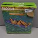 SLOOSH Inflatable Pool Floats Lounger - XL Fabric Covered Pool Mat Floaties for Adults, Ultra Comfort Water Floating Lounger with Headrest for Beach Lake Swimming Pool Float Raft 68"X34"