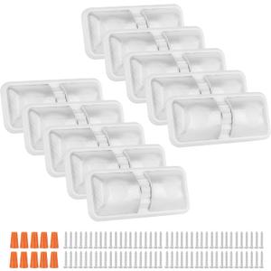 RVZONE 12V Led RV Ceiling 1100 Lumen Double Dome Light | Frosted RV Interior Lighting Fixture for RV Trailer Camper Truck Van Boat Car (10 Pack Natural White 4000-4500K), 10 Count