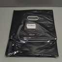 Collapsible File Box with Lid & Plastic Slide - Hanging Document Organizer for Office/Home, 14.96x12.6x10.83 Inch,Decorative Home File Bin,Black, 1 Pack (No Folders Included)