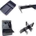 PIMCAR 4-Piece Center Console Organizer Set for 2023-2025 2026 Honda CRV Custom Fit Armrest Tray, Console Tray, Hidden Storage Box and Armrest Dividers ABS Material Car Interior OEM Accessories