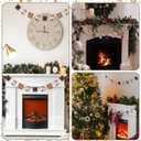 Pinkunn 10 ft Christmas S'Mores Banners Decoration Wooden Smores Man Cookie Garland Winter Hot Cocoa Bar Marshmallow Snowman Banner Winter Farmhouse Hanging Garland for Christmas Tree Fireplace Wall