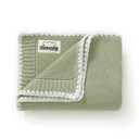 mimixiong Cotton Baby Blanket Gender Neutral Nursery Swaddling Blanket for Shower Gift Registry for Baby Sage Green 40 x30 Inch