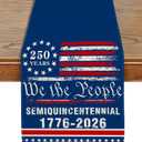 250th Anniversary USA Table Runner, 250 Anniversary America Decorations Patriotic 1776-2026 Commemorative Runner 250 Years of Freedom 4th of July Dining Table Runner 13x72 Inch