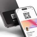 Blinq NFC Phone Sticker - Digital Business Card - Instant Share via Tap - Compatible with iPhone & Android (Black)