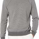 Vince Men's Birdseye Raglan Crew (XX-Large, Med H Grey/Deco Cream)