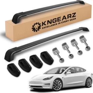 260lb Roof Rack Cross Bars Fit for 2017-2023 Tesla Model 3,Heavy Duty Aluminum Roof Rack Rail Crossbars Cargo Bars Fit for Model 3