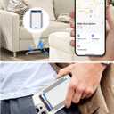 HiWe for MagSafe Wallet with Find My, Anti-Lost Strongest Magnetic Wallet for iPhone 17/16/15/14/13/12 Series, 5 Cards Holder, Leather RFID Slim, White